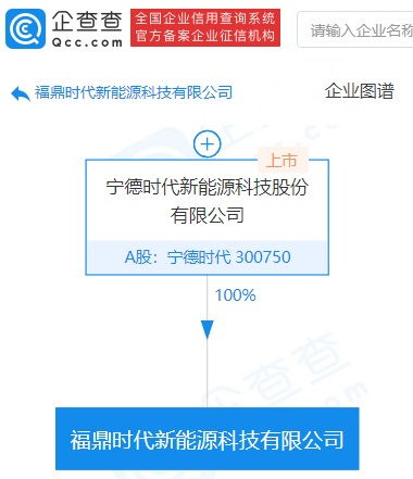 寧德時代再成立新能源科技公司，經營范圍涵蓋電池制造與新興能源技術研發